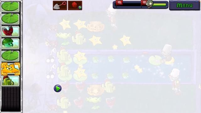 10 уровень туманная ночь (капуста) крыша привет 🤝 PvZ 1 смотреть онлайн