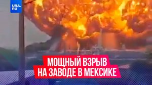 Мощный взрыв произошел на дизельном заводе в Мексике