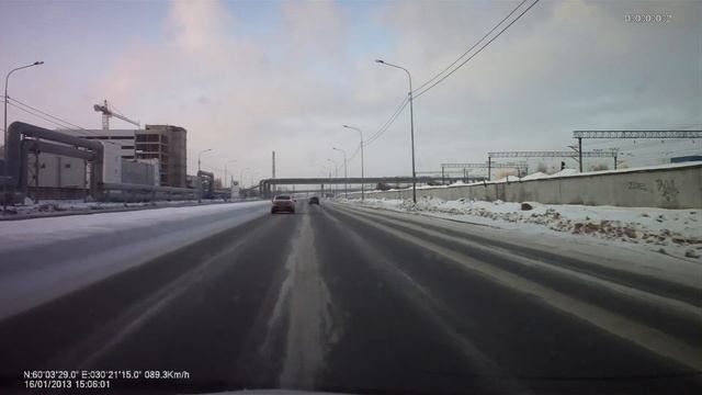 QStar A9 Phantom, 1440x1080-25, зимний день, gps смотреть онлайн