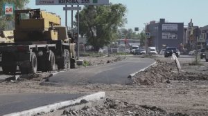 Новые тротуары, освещение и пешеходные переходы: в столице Хакасии пик дорожных ремонтных работ