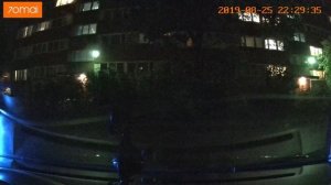 70mai Dash Cam Pro - парковочный режим, ночь.