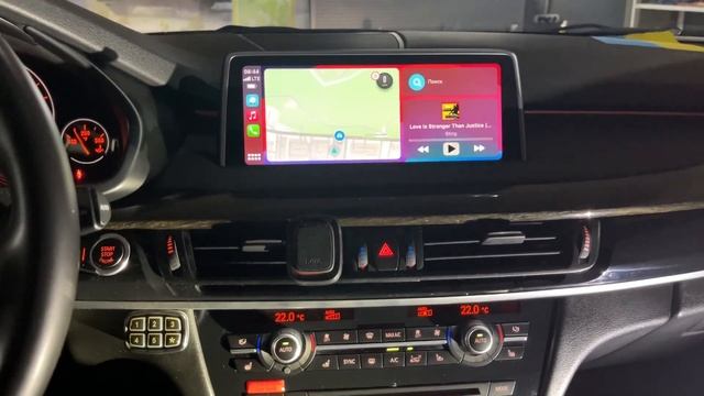 BMW X5 F15 2015 Установка интерфейса Apple Carplay, Android Auto на штатн смотреть онлайн