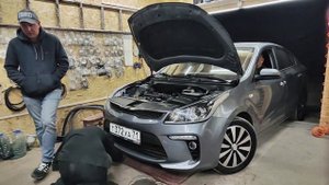 Kia Rio 4 установка топовых линз под врезку