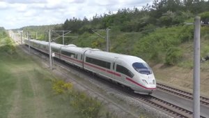 "Сапсан" Скоростной поезд ICE 3 едет в Мюнхен