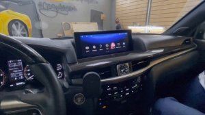 Установка на Lexus LX570 навигационного блока Android