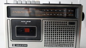 Винтажный кассетный магнитофон 70-х годов Gold Star Tcr-380 Radio Am/Fm
