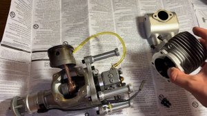 Конструкция двигателя NGH GT65R от БПЛА Пародия #двигател?