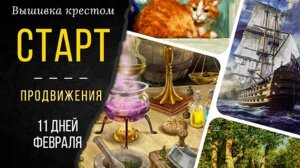 СТАРТ и продвижения за 11 дней февраля_Новые наборы для вышивки_ Я неисправима🤫💃