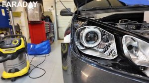 KIA RIO 2018 Установка AOZOOM DK200 Ангельские глазки