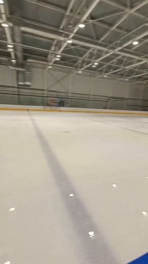 Первая тренировка по хоккею