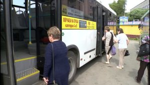 Первый автобус, работающий на метане, вышел на линию в