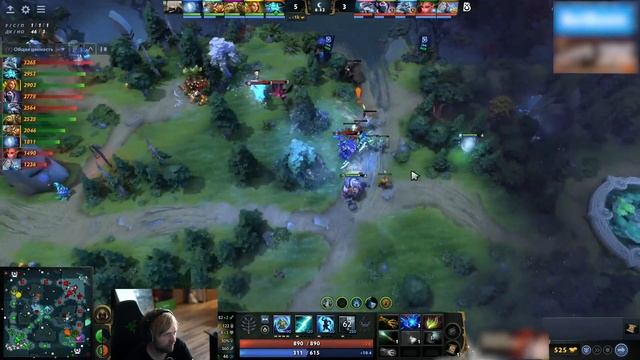 НС смотрит за ВТОРОЙ попыткой B8 в открытых квалах на The International 2024 смотреть онлайн