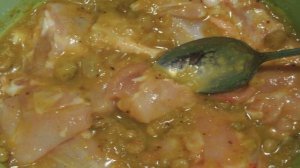 Курица в чатни с овощами