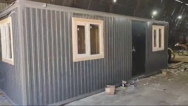 Бытовка для строителей с тамбуром | «ПромСнаб» смотреть онлайн