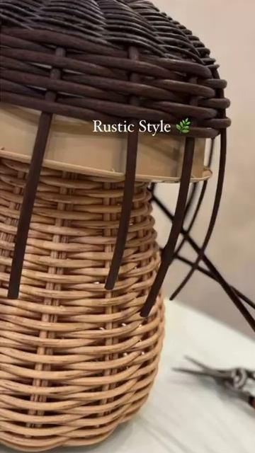 Гриб из ротанга #diy #rusticstyle #handmade  #деревенскийстиль #rattan