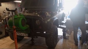Уаз Турбо ЗМЗ 406 Замер на стенде Dynocom 1
