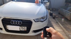 Audi A6 C7 Установка сигнализации с автозапуском. Город Са