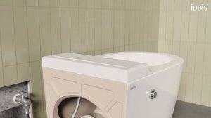 Установка унитаза с импульсной системой смыва