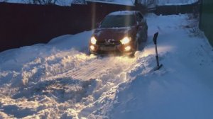 Веста Кросс 1.8(АМТ2.0). Пробуем доехать до дачи по сугробам!