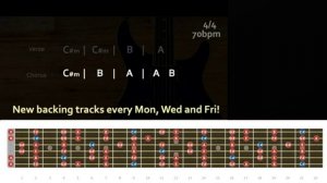 Mellow Melodic Rock Backing Track in Cm