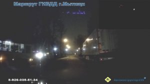 Маршрут ГИБДД г. Мытищи.  Автоинструктор Оксана