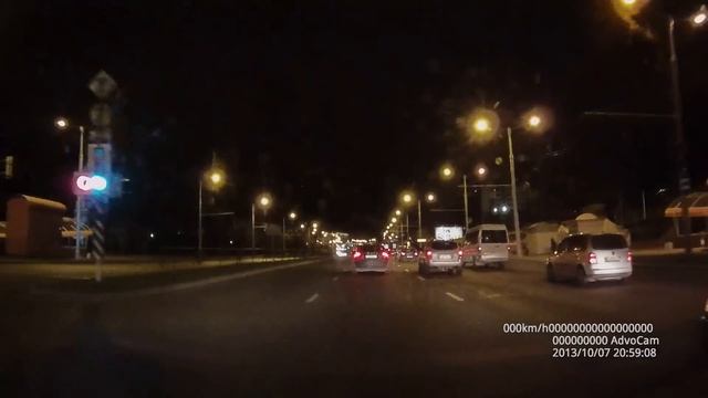 Ночное видео с видеорегистратора AdvoCam-FD7 Profi-GPS смотреть онлайн