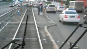 Работа глазами водителя трамвая.