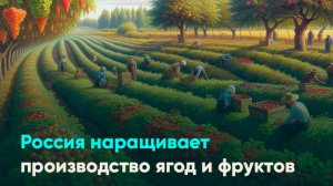 Россия наращивает производство ягод и фруктов