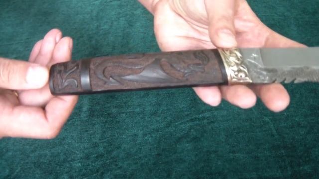 Подарочный дамасский нож Самурай смотреть онлайн