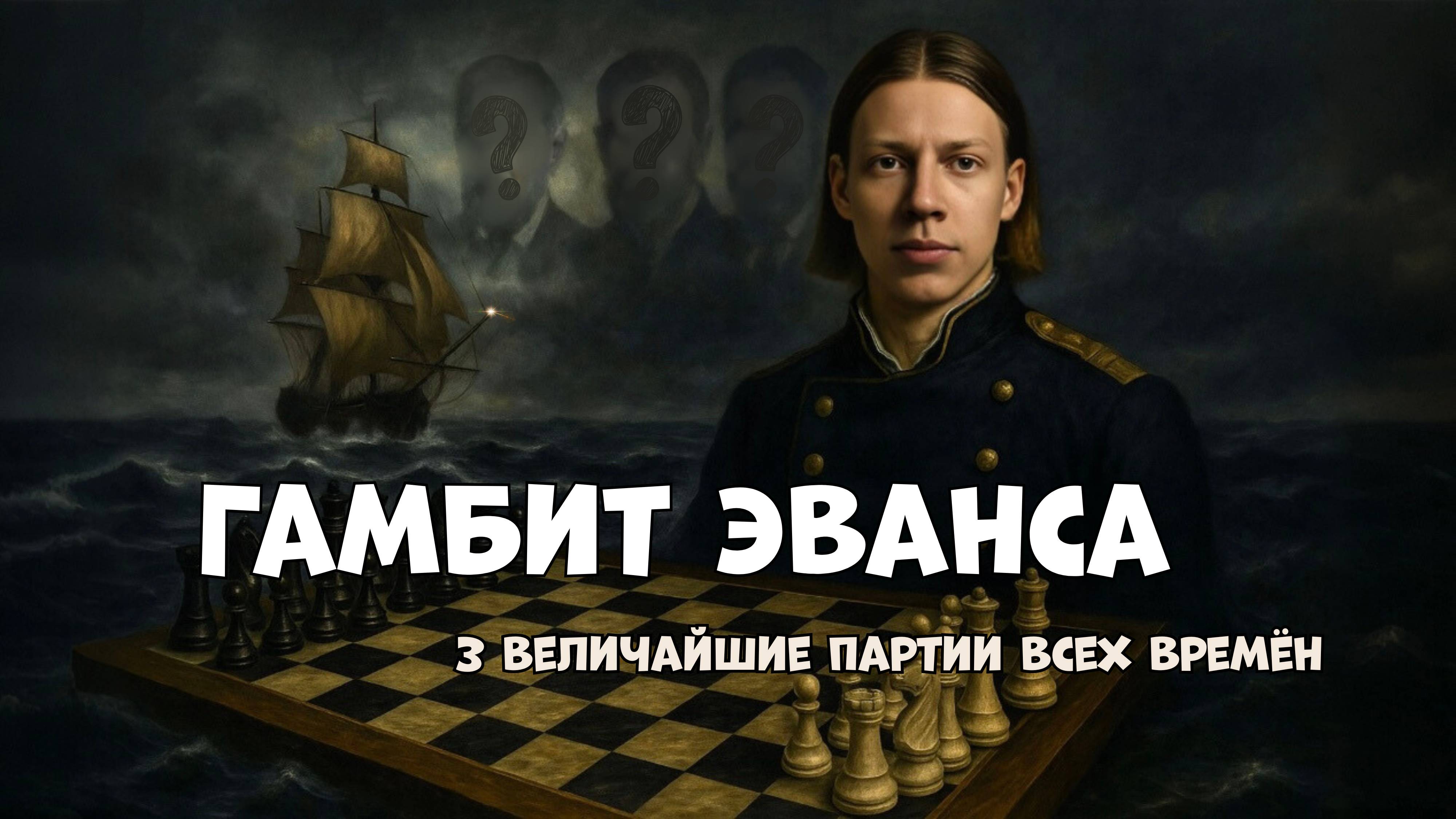 Гамбит Эванса: 3 величайшие партии всех времён