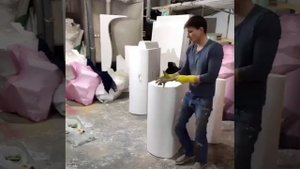 Как вырезать диван заготовку из пенопласта?