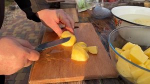 Шулюм в казане на костре!