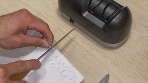 Тестирую остроту ножей после ножеточки Aceline DS2000