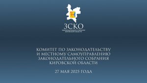Заседание комитета по законодательству 27.05.2025
