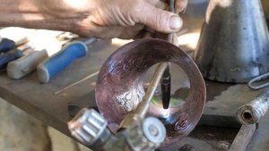 Медный джезве (турка) ручной работы