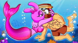 РУСАЛОЧКА ПИНКИ ВЛЮБЛЯЕТСЯ В ТАИНСТВЕННОГО КАПУЧИНО АССАСИНО 💘🧜♀️ / Анимация Спрунк