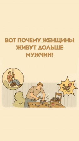 Вот почему женщины живут дольше мужчин!
