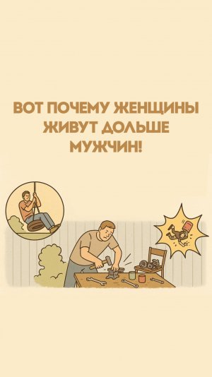 Вот почему женщины живут дольше мужчин!