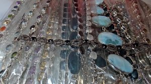 Серебряные Браслеты с натуральными камнями из Индии и Таиланда. Лучший АСМР для моей сестры.