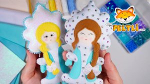 Мастер-класс Снегурочка из фетра своими руками / Снегурочка своими руками  Ёлочные игрушки из фетра