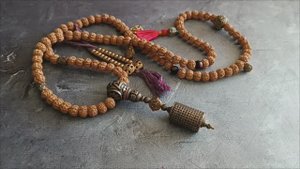 Буддийские четки мужские из рудракши