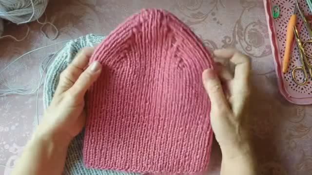 🧶Шапка бини закрытие макушки, просто и красиво 😊