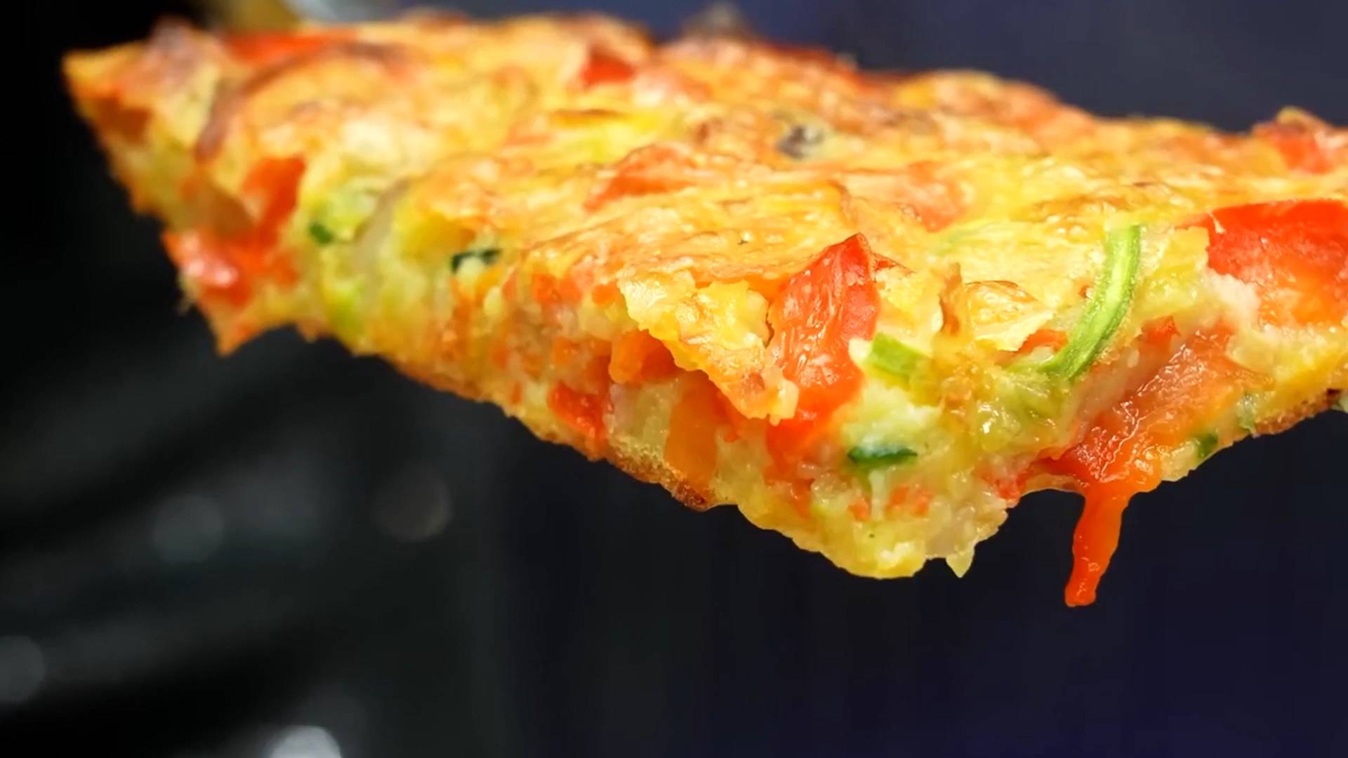 Быстрая кабачковая пицца