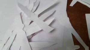 Туториал как сделать нож стинг из бумаги