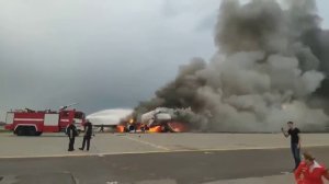 Катастрофа ssj 100 в Шереметьево 5 мая 2019 года Sukhoi Superjet 100