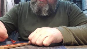 Как приклеить брусок к бланку. Всё просто...