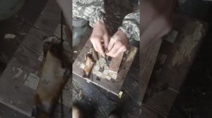 изготовление кожаного больстера на якутский нож