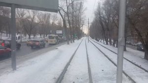 Поездка на трамвае КТМ-8КМ 1326 от остановки По требован?