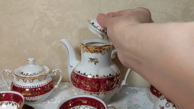 Кофейный сервиз Oscar Schlegelmilch Старая Германия антиквари? смотреть онлайн