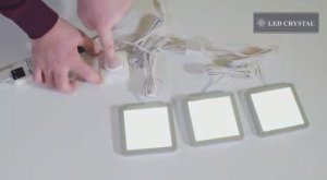 Комплект из 3-х точечных накладных светодиодных светильников